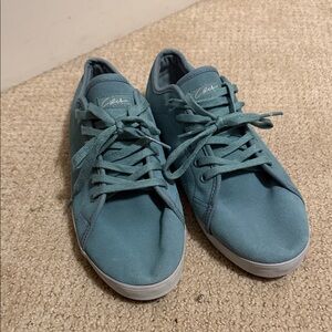 Teal Lace-Up Sneakers